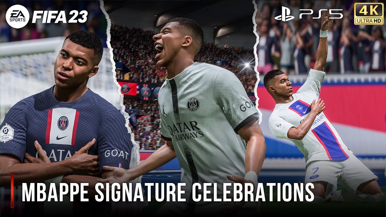 FIFA 23 | Все фирменные празднования Мбаппе | PS5&trade; 4K 60 кадров в секунду