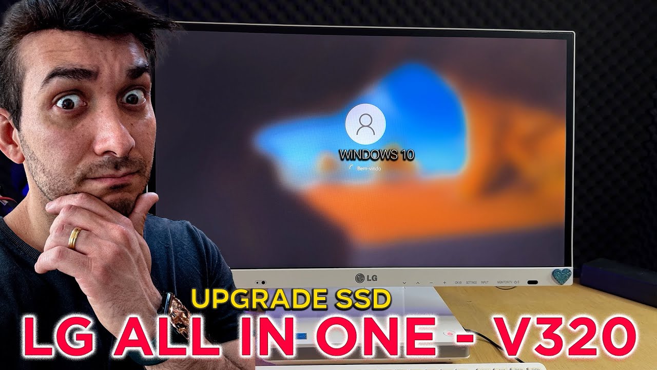 Como fazer troca e o Uprade de  HD Computador LG ALL IN ONE V320  para SSD SANDISK ( Passo a Passo )