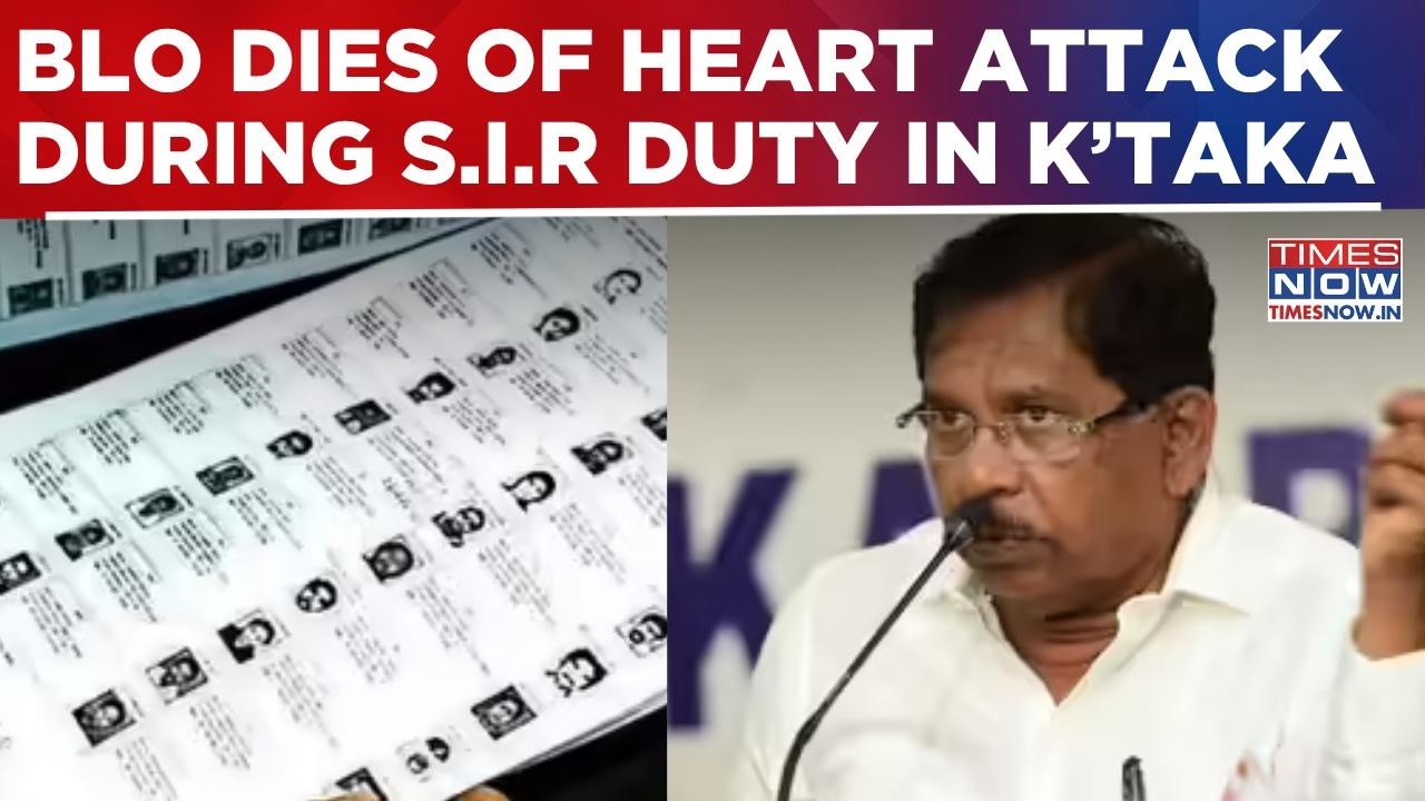 Protest Erupts After BLO Dies Of Heart Attack During S.I.R Duty In Karnataka; Dy-CM Meets Protesters