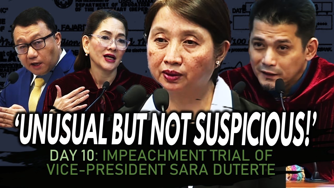Day 10: VP Sara Duterte Impeachment Trial (3/3) SECOND witness sumalang para sa confidential funds
