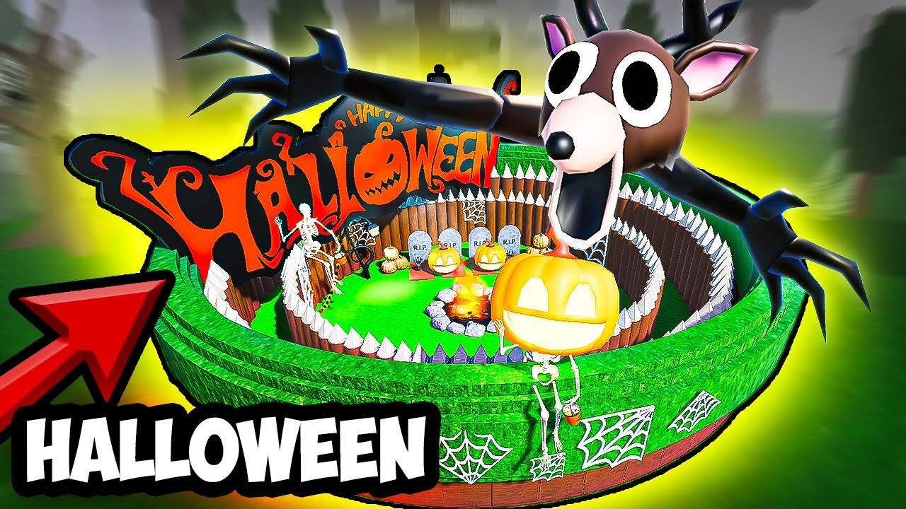 I Built THE HALLOWEEN BASE in 99 Nights in the Forest! (Roblox)