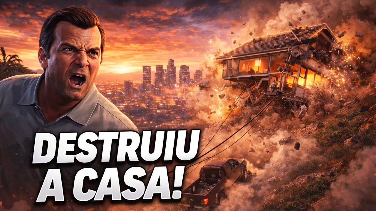 Michael SURTA e destrói a casa do amante! | GTA V Gameplay 4K