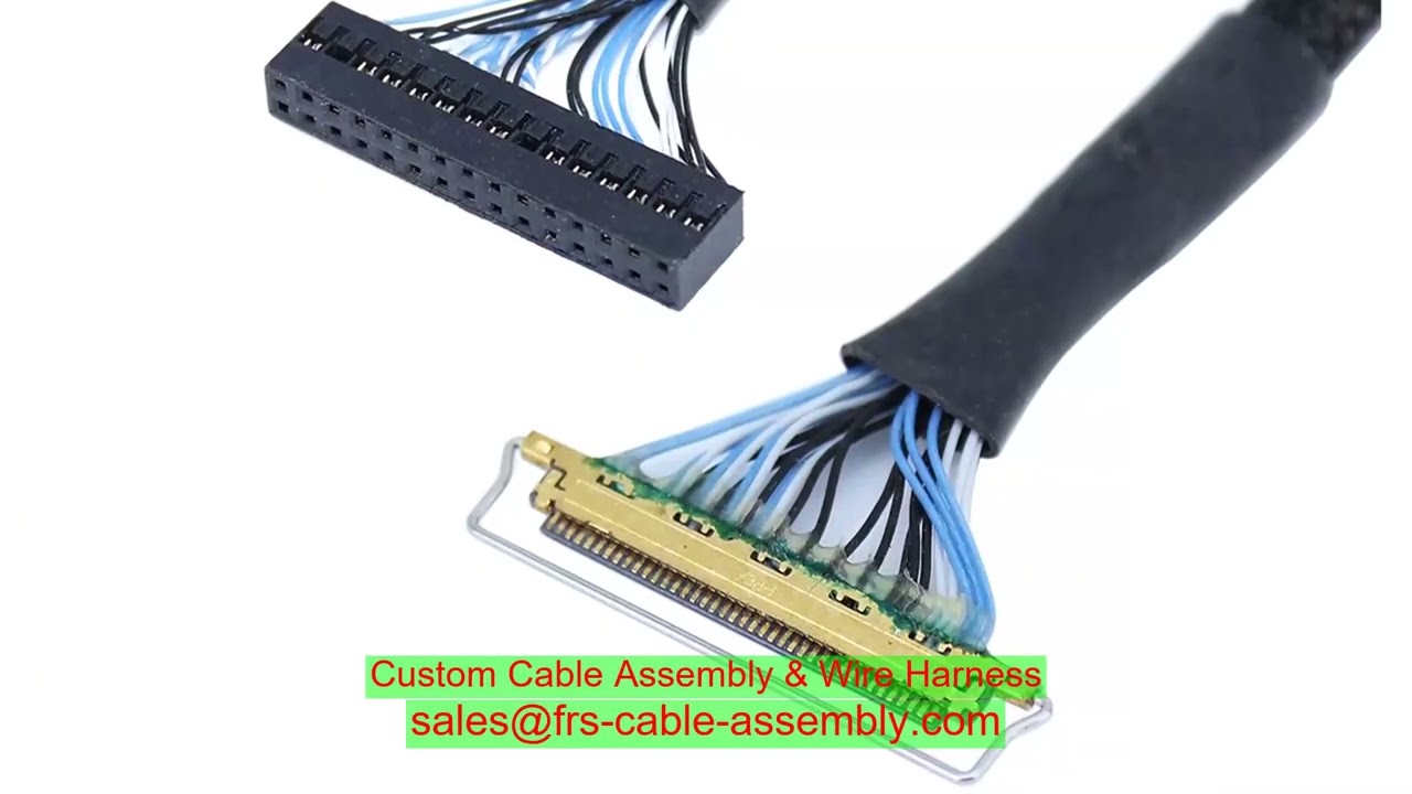 cable harness factory smart helmet firefighter high flex MIPI CSI DSI JST to Moldex IP68 FEP jacket