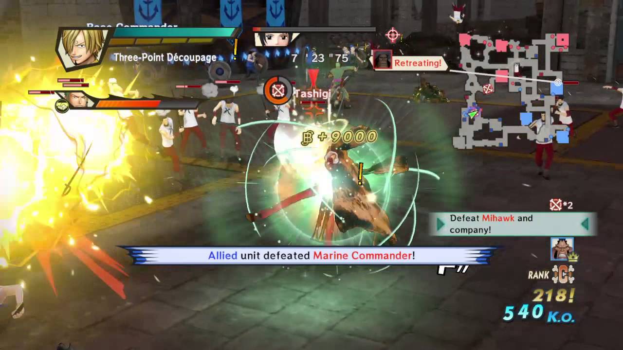 One Piece Pirate Warriors 3 - Sanji Z Battle Costume Gameplay