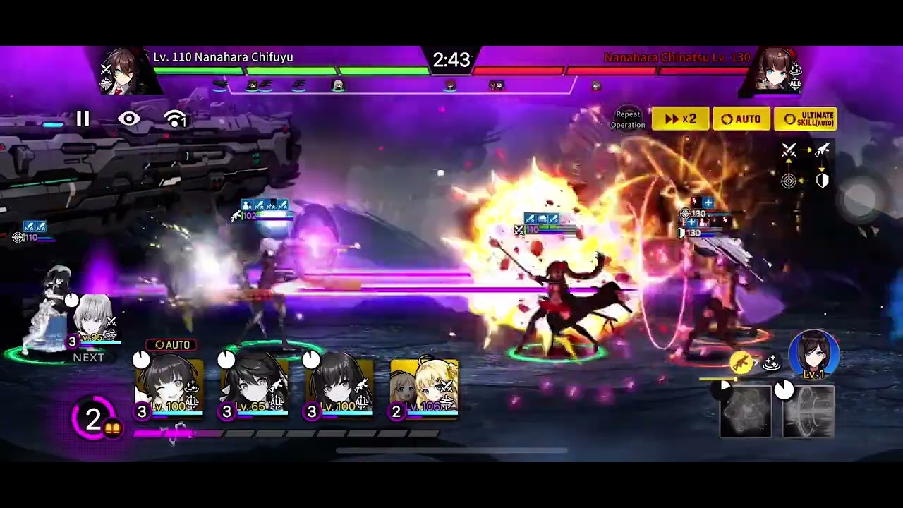 [CounterSide: Sea] Nanahara challenge map | auto farming team