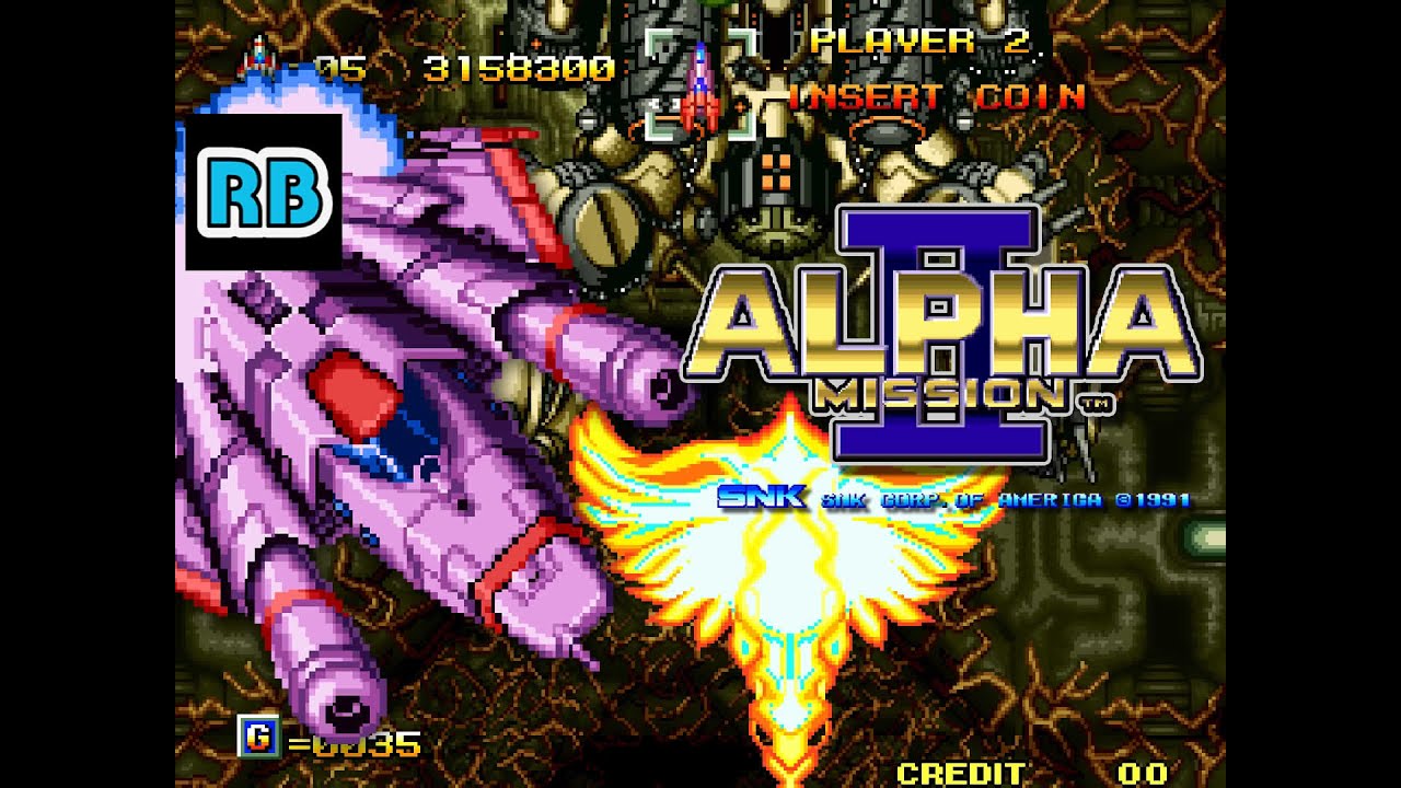 1991 [60fps] Alpha Mission II 3439000pts Nomiss ALL