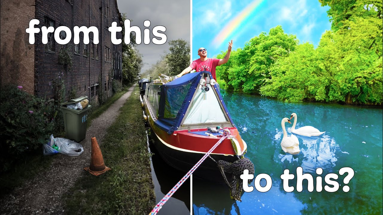 Рискнём с нашей швартовкой | Постоянное проживание на узкой лодке - 214