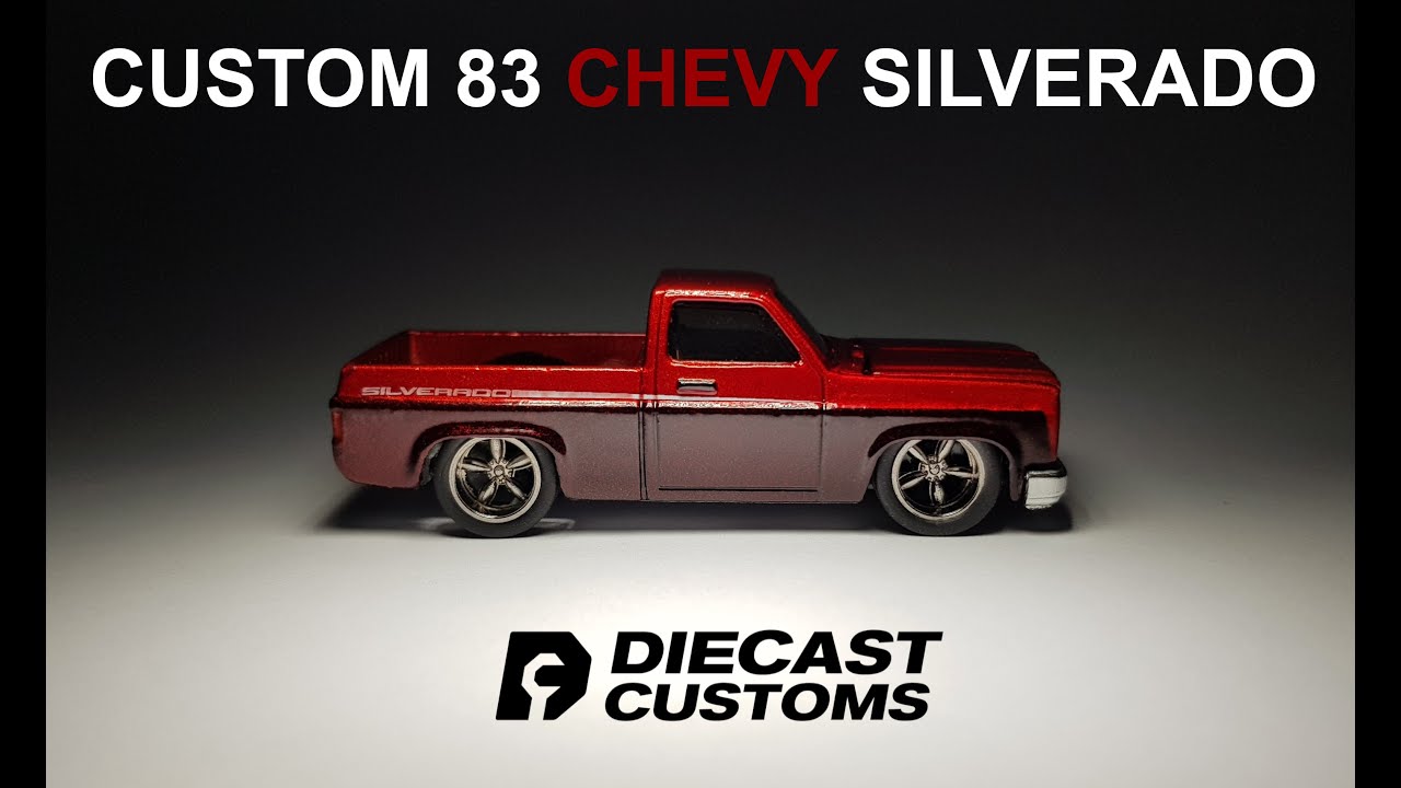 Custom Hotwheels 83 Chevy Silverado Truck