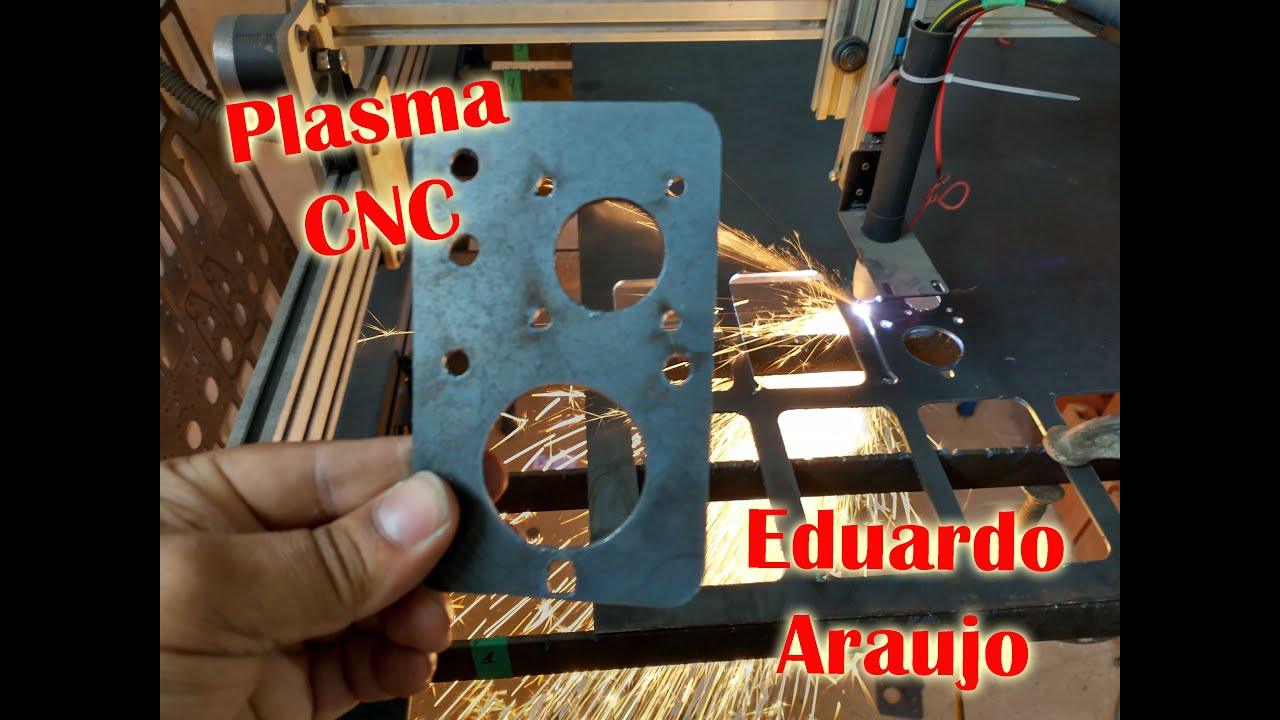 Corte plasma CNC caseira.