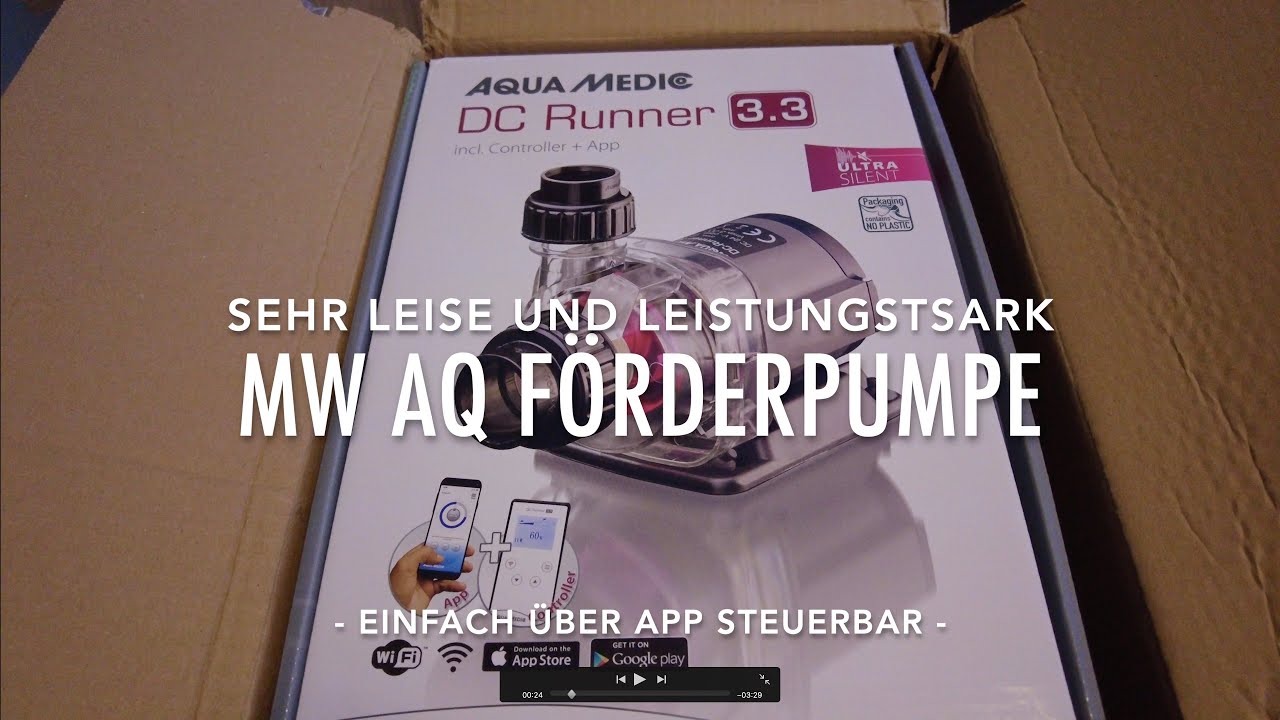 Aqua Medic DC Runner Meerwasser Aquarium Förderpumpe App gesteuert Weltweite Erreichbarkeit Leise