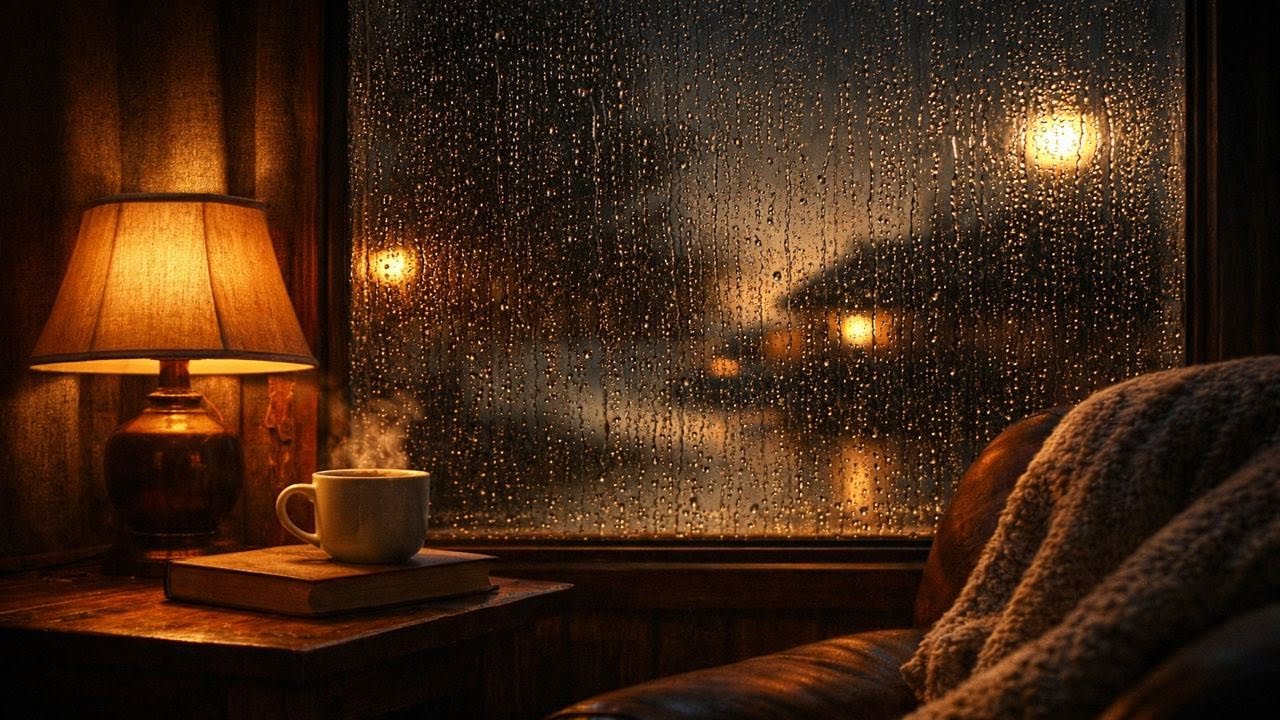 Rain Outside, Cozy Inside 🌧️ | Warm Window Rain Sounds for Sleep | No Talking