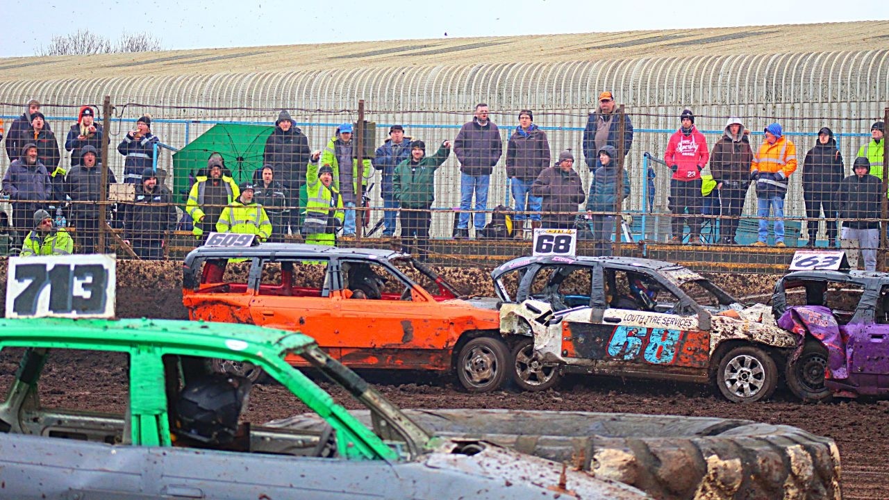 Onboard 609 Levi Murkin 1600 Pre 96 Bangers Icebreaker Heat 4  at Kings Lynn 1.2.26