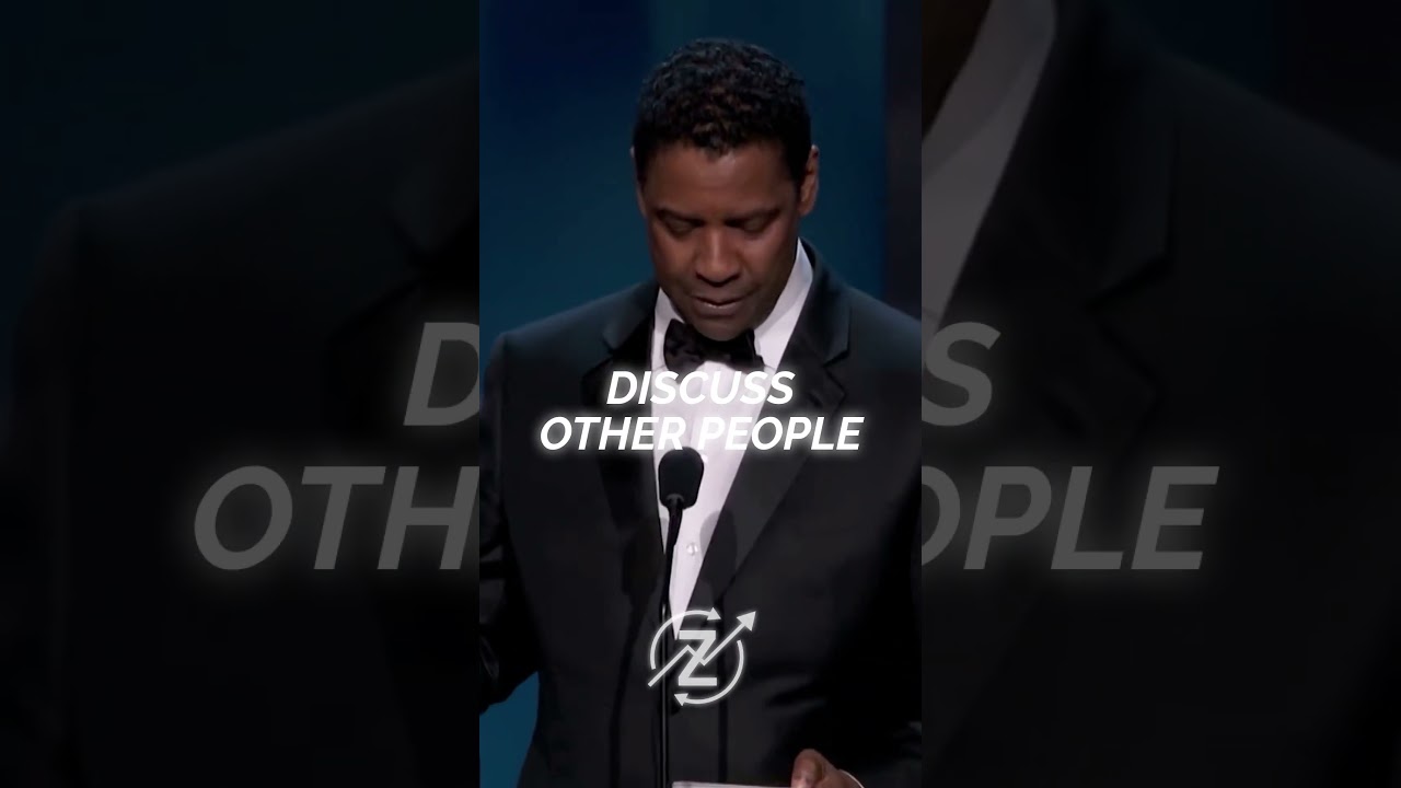 Small minds discuss other people, great minds discuss ideas #denzelwashington #wisdom