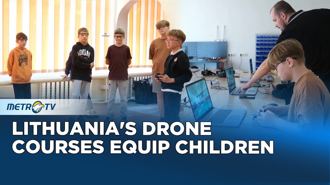Lithuanian Children Learn How to Build, Programme and Fly Drones