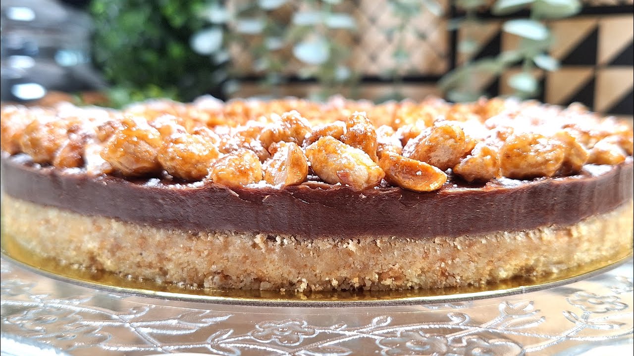 Tarte fine façon Snickers - Inspirée de Michalak - Gourmandise régressive, facile et sans cuisson!