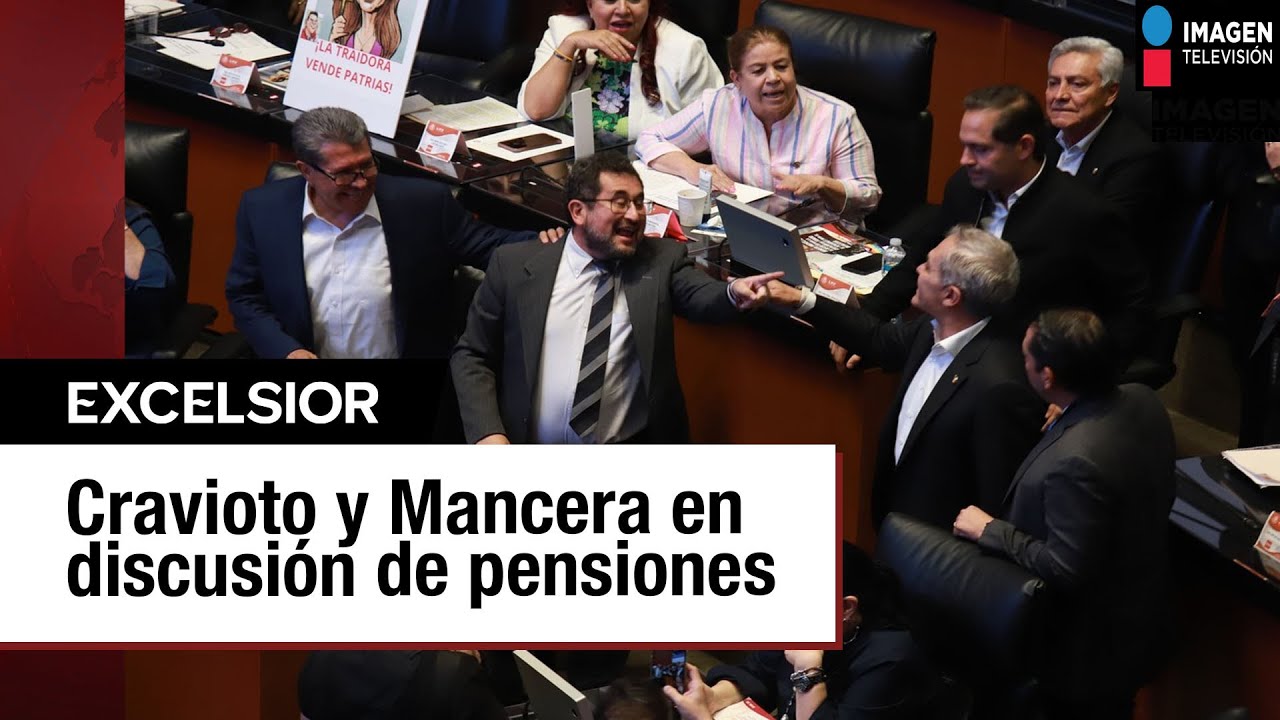 Cravioto y Mancera se enfrentan durante discusión de pensiones en Senado