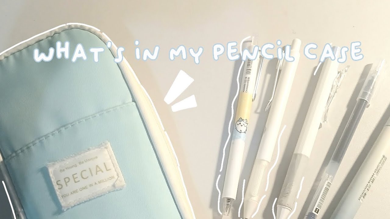 🤍||what's in my pencil case [school]📝📎🩵||