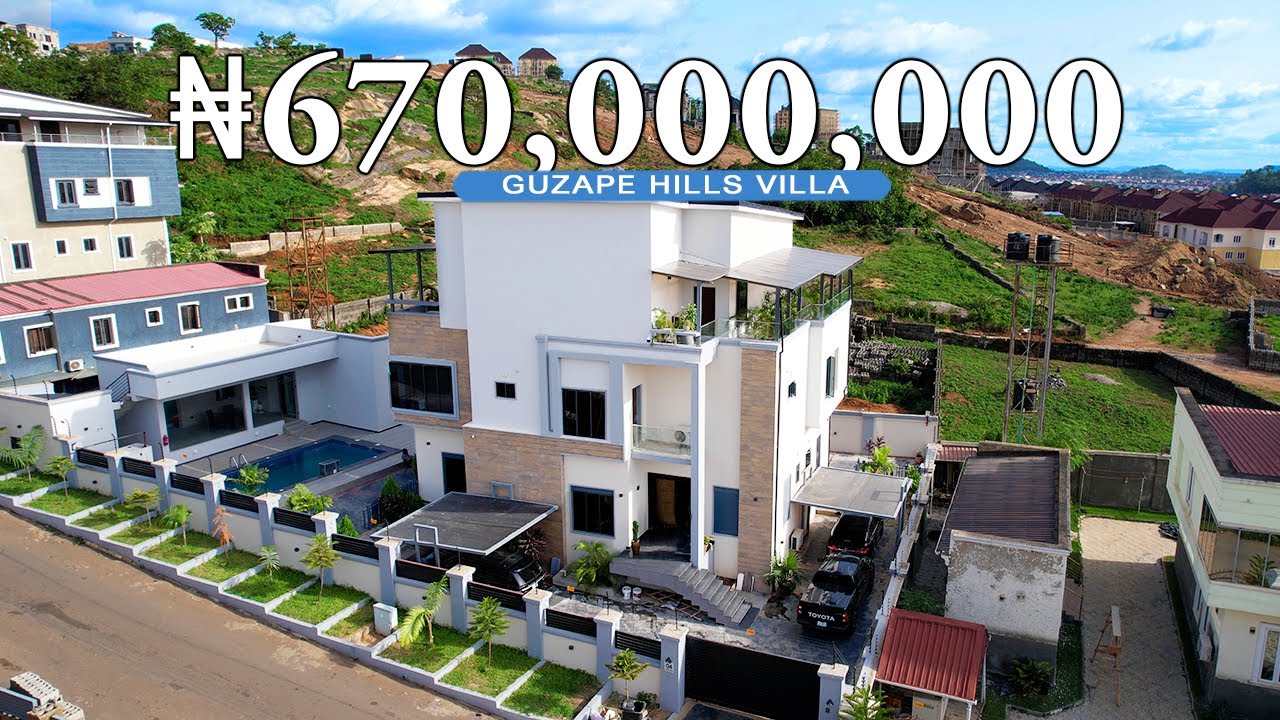 Touring a ₦670 MILLION ($900,000) Furnished Villa in Guzape Hills