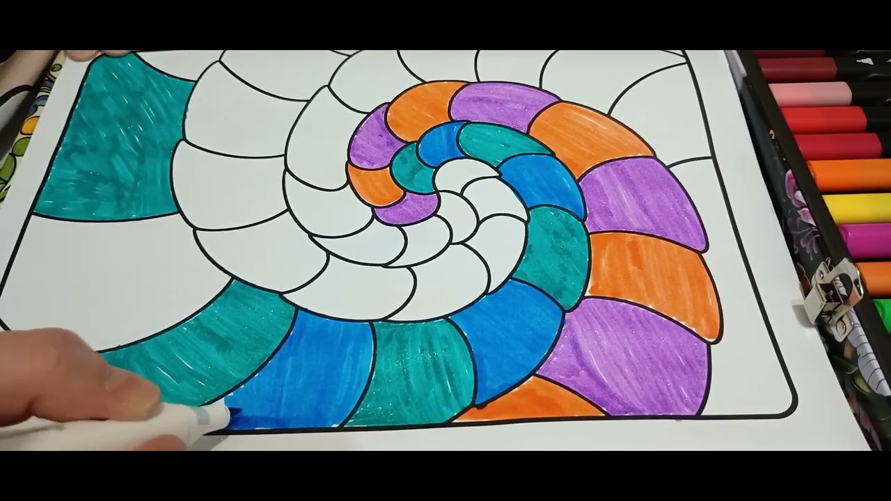 Relaxing color with me💙💙 ASMR🌈🌈 music and relief stress