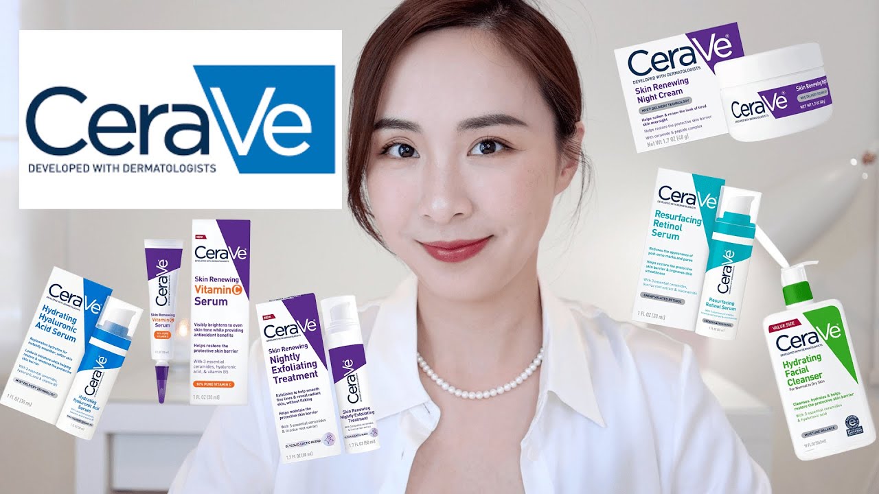 💦CeraVe产品测评｜全套使用一个月｜效果怎么样｜早晚护肤步骤｜早c晚a｜抗老｜a醇精华｜维c精华｜刷酸精华｜神经酰胺