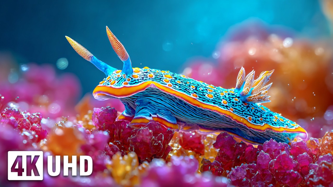 Stillness Underwater 4K ULTRA HD 🐠 Peaceful Fish and Coral Reefs 🎶 Relaxing Piano Music