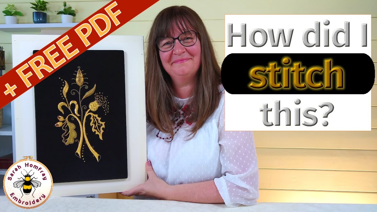 HM Queen Elizabeth II Coronation-inspired Goldwork embroidery - how I stitched it and why!