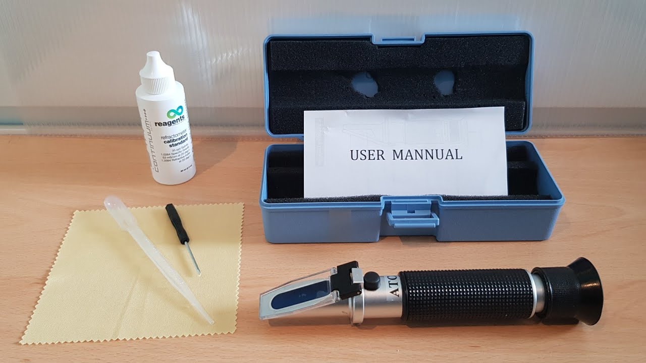 Chinese Ebay Refractometer - Overview and first impression. (Calibrating Refractometer)