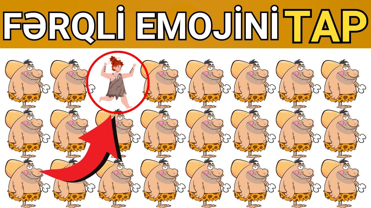 Fərqli olanı tap 🎮🍹 - Əyləncəli Tapmaca Oyunu - Emojidə Fərqi Tap