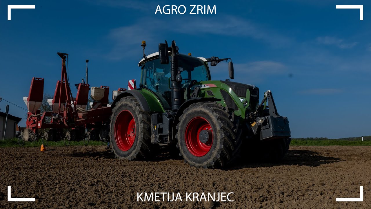 [Fendt 724 ProfiPlus]🌽SETEV KORUZE/ SIEW KUKURYDZY🌽 KMETIJA KRANJEC #fendt #kverneland