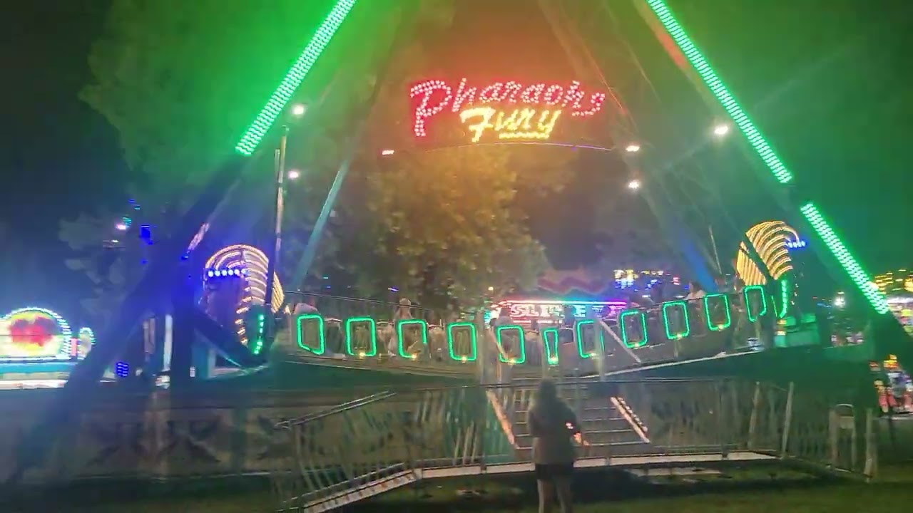 Pharaoh's fury ride at bluegrass fair in Kentucky #fairrides