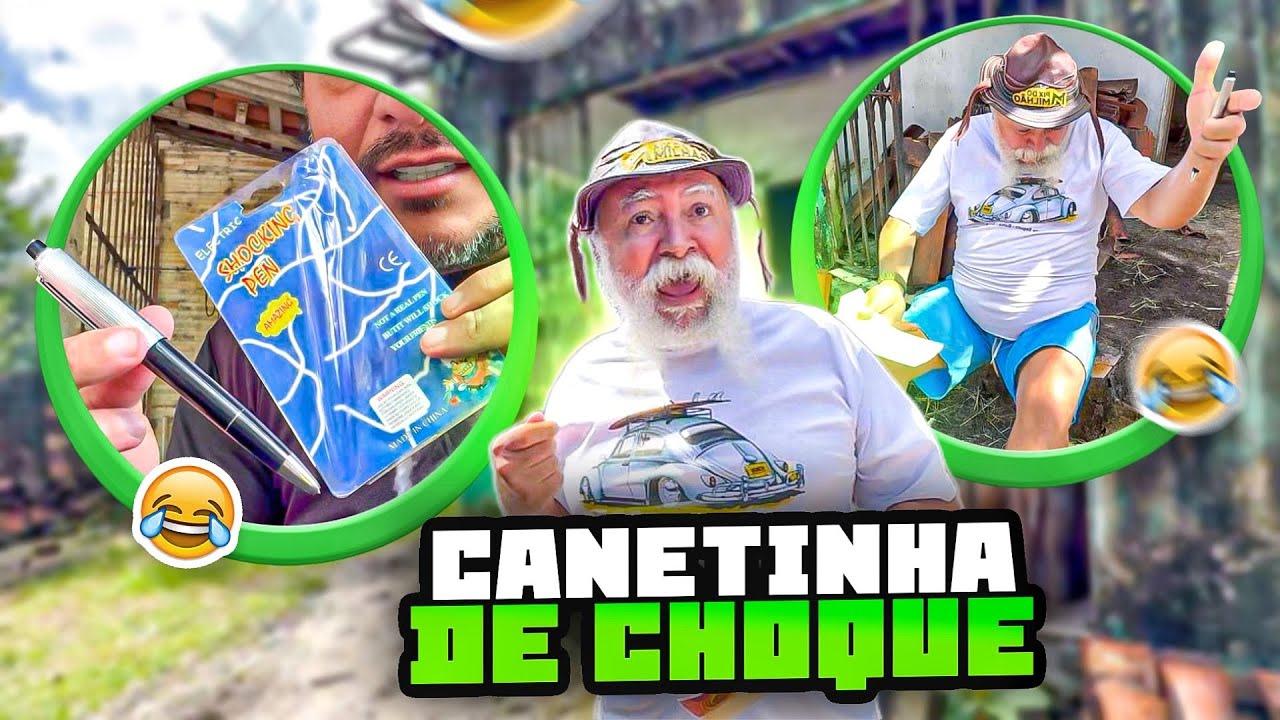 LUIZ DO SOM GANHOU UMA CANETA QUE DA CHOQUE 😂😂😂 | RECEBIDOS DO LUIZ DO SOM