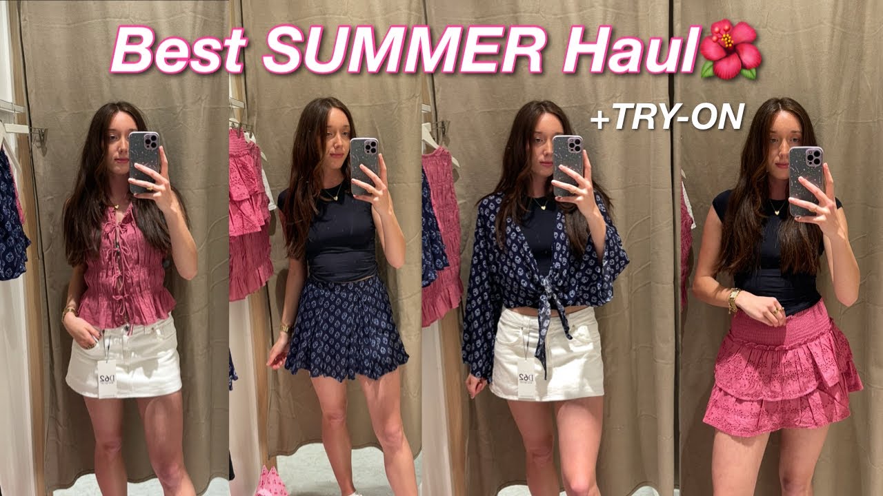 Summer Haul 🛍️( Zara, Stradivarius, Bershka) TRY ON