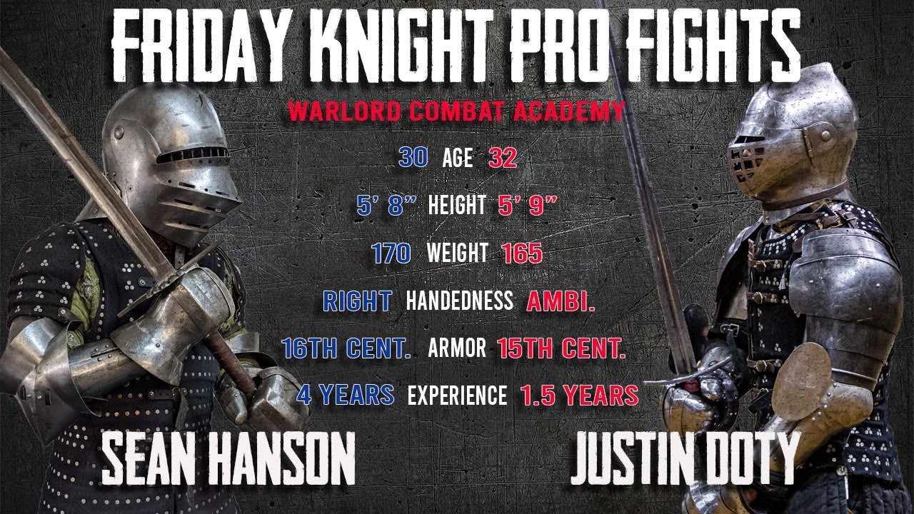 Buhurt Longsword Profight Duel | Sean Hanson v. Justin Doty