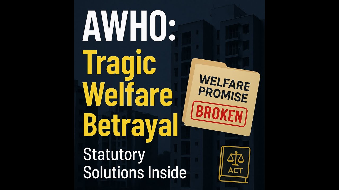 AWHO: A Tragic Betrayal of Welfare Promise &mdash; Statutory Solution for the Same