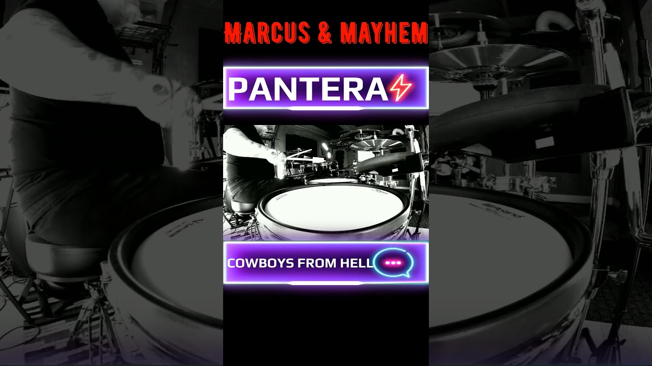 PANTERA - Cowboys From Hell  #rolanddrums #zildjian #vatersticks #pantera #drums
