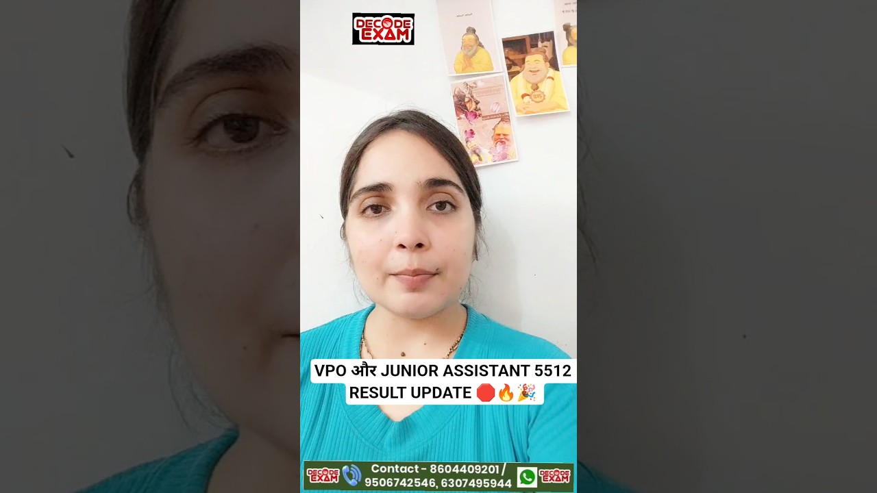 VPO और JUNIOR ASSISTANT 5512  RESULT UPDATE 🛑🔥🎉FINAL DATE  #upsssc #VPO #JA