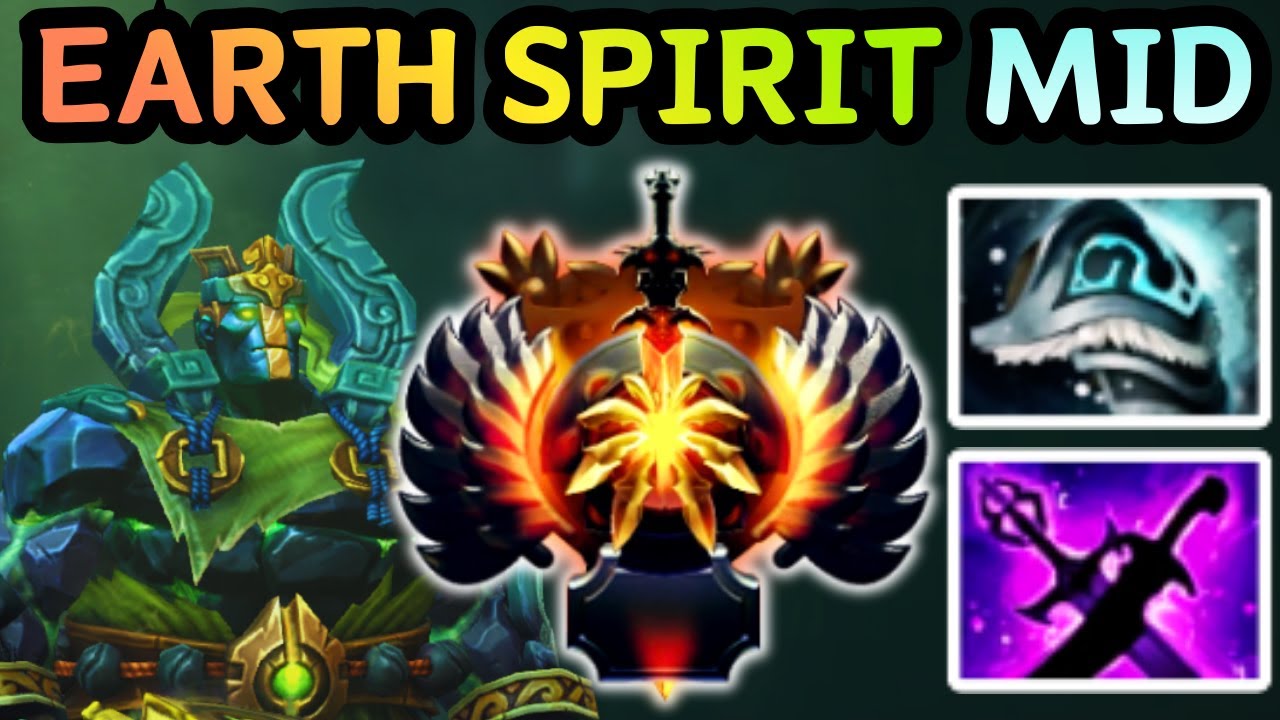 🔥 EARTH SPIRIT MID &mdash; ROLL, KICK, SILENCE, DELETE | DOTA 2 GAMEPLAY 🔥