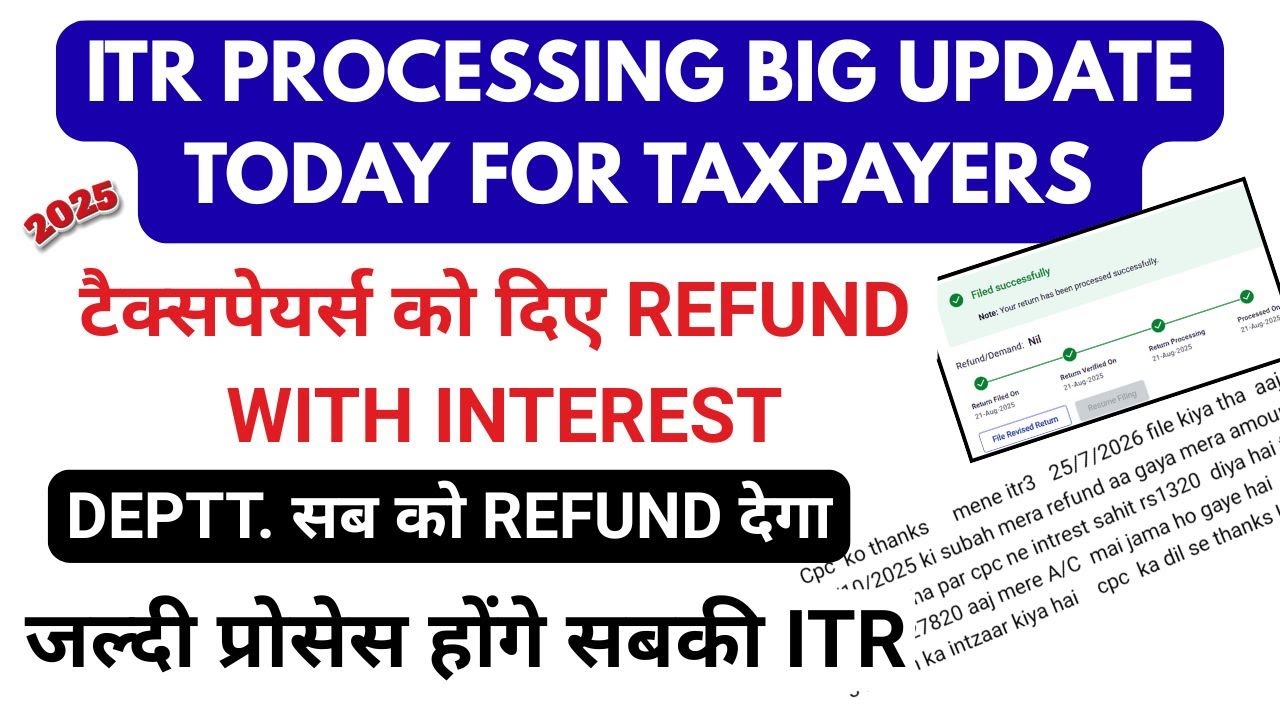 Income Tax Refund? Refund Not Received? ITR REFUND PROCESSING LATEST UPDATE | ITR REFUND KAB AAYEGA