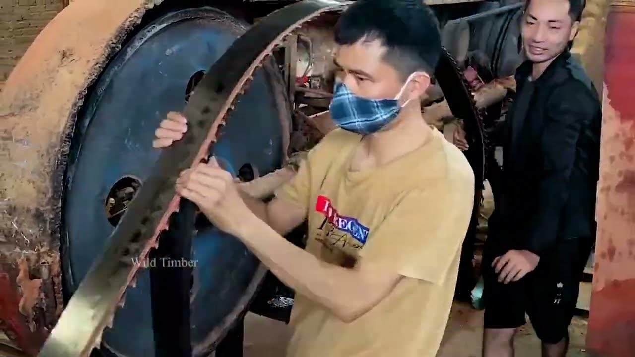 Inside a Vietnamese Coffin Workshop  Turning Giant Logs Into Coffins