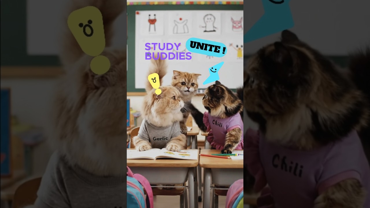 Back to School with Garlic & the Cats! 📚