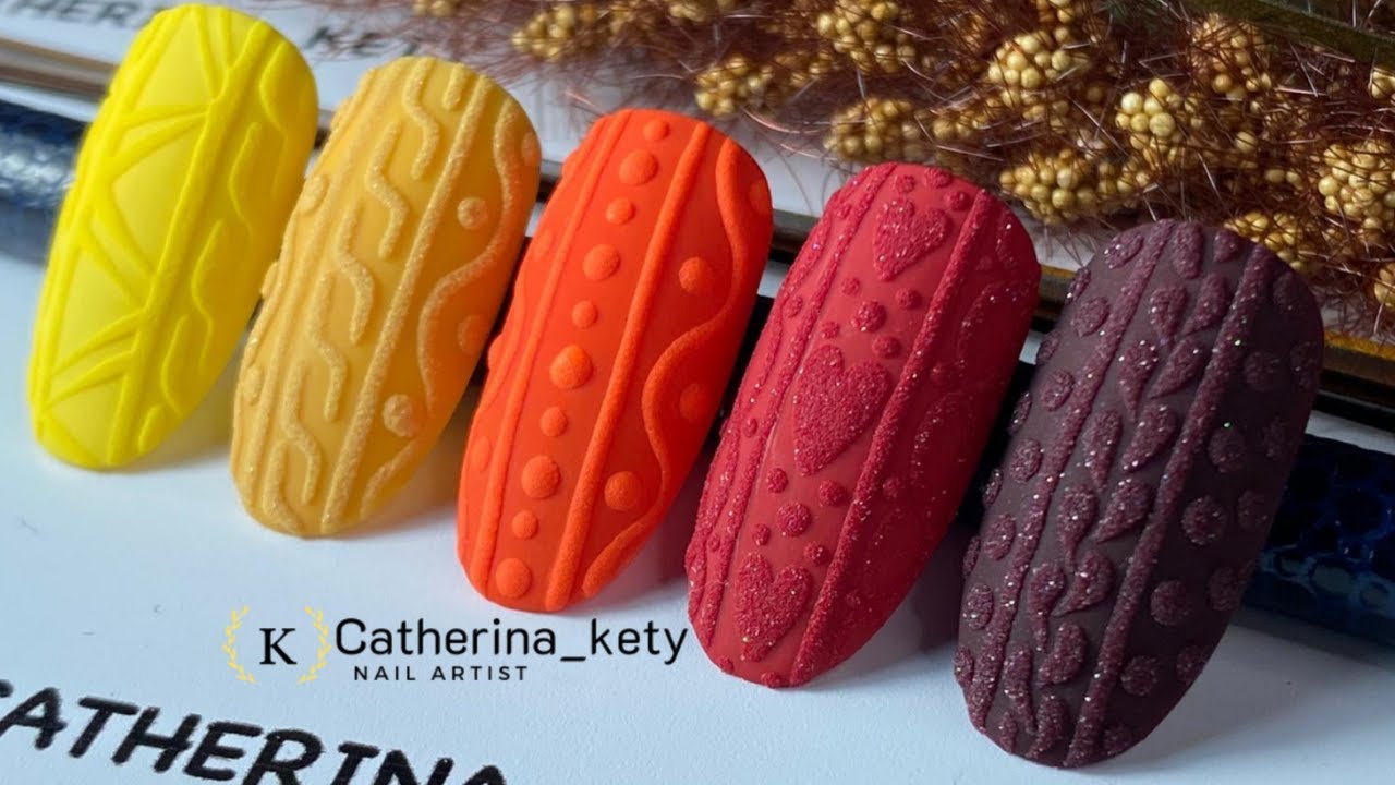 Sweater Nail|3D Cable Knit Sweater Nail Art|Effetto Maglione|Вязаный маникюр.Свитер|Winter Nail Art