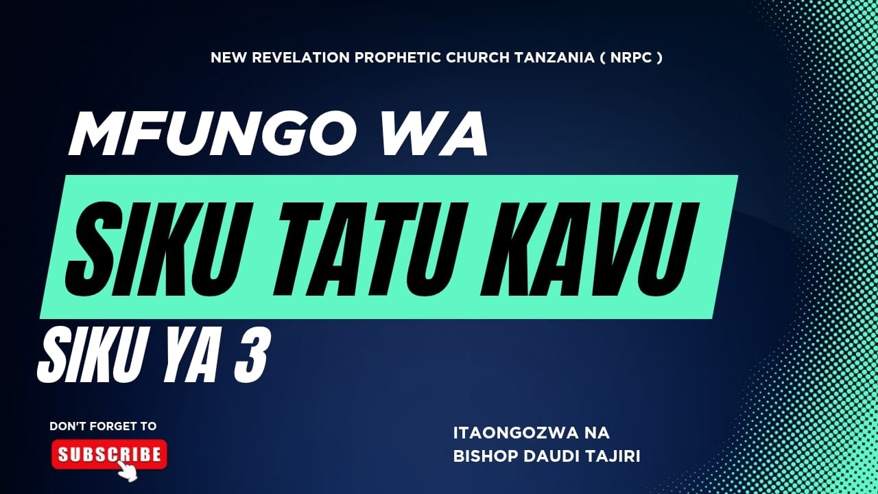 MFUNGO WA SIKU TATU KAVU  | SIKU YA TATU | 15 FEBRUARI 2026  | BISHOP DAUDI TAJIRI |