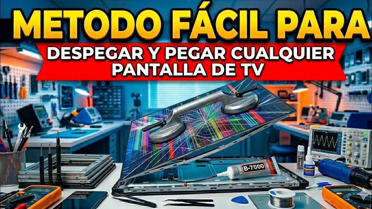 METODO FÁCIL PARA DESPEGAR Y PEGAR CUALQUIER PANTALLA
