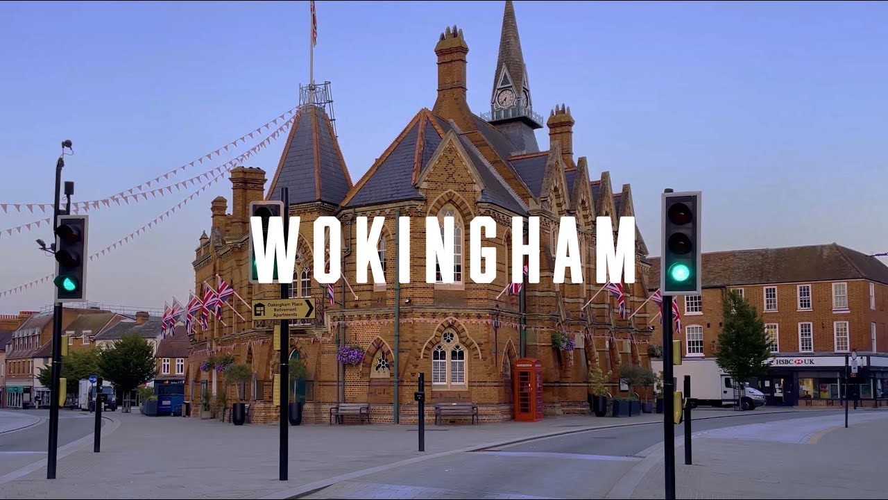 EMPTY streets of ancient market town of Wokingham. 4K | HDR