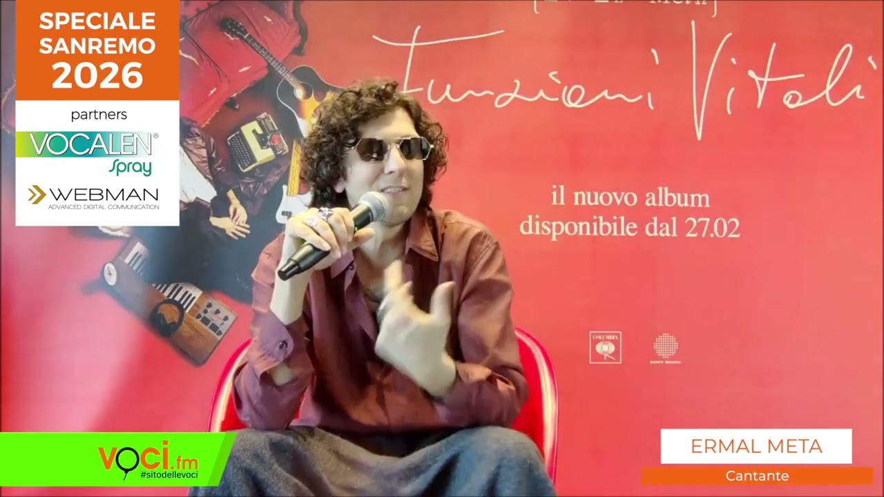SANREMO 2026: conferenza stampa con ERMAL META su VOCI.fm