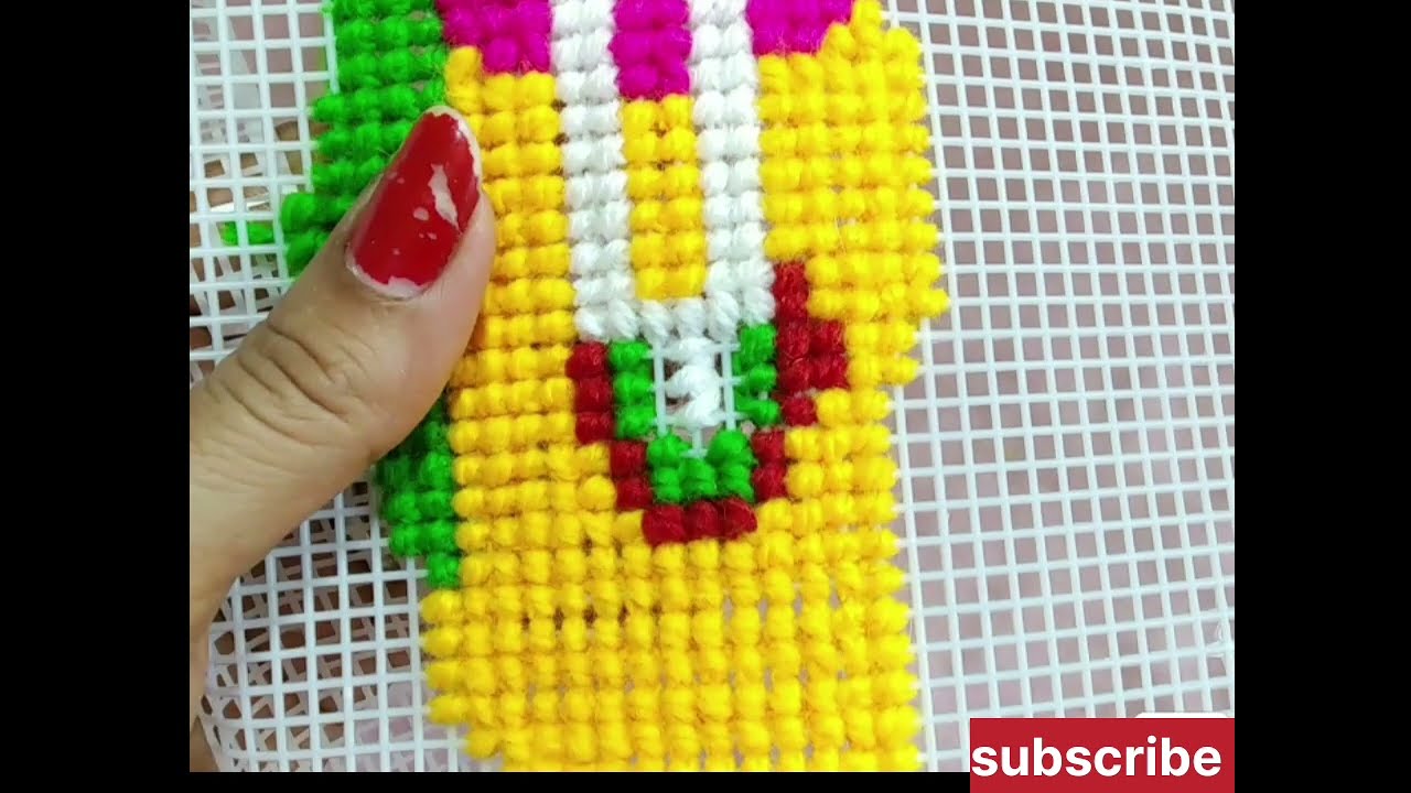 Radhe Krishna ji cross stitch pattern|Plastic canvas cross stitch design|Krishna Janmashtami Special