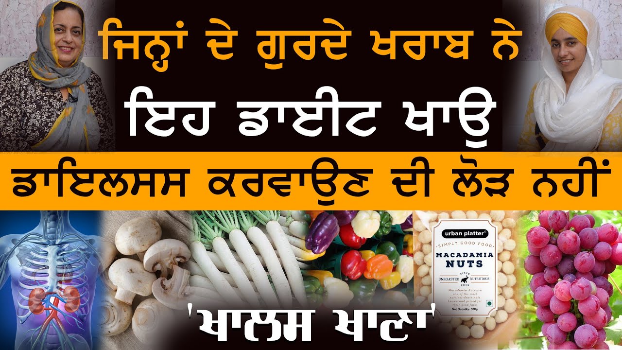 Diet for Kidney Patients | ਗੁਰਦੇ ਦੇ ਰੋਗੀਆਂ ਲਈ ਖਾਸ ਡਾਈਟ । KHALAS KHANA- 26 | Dr Harshindar Kaur