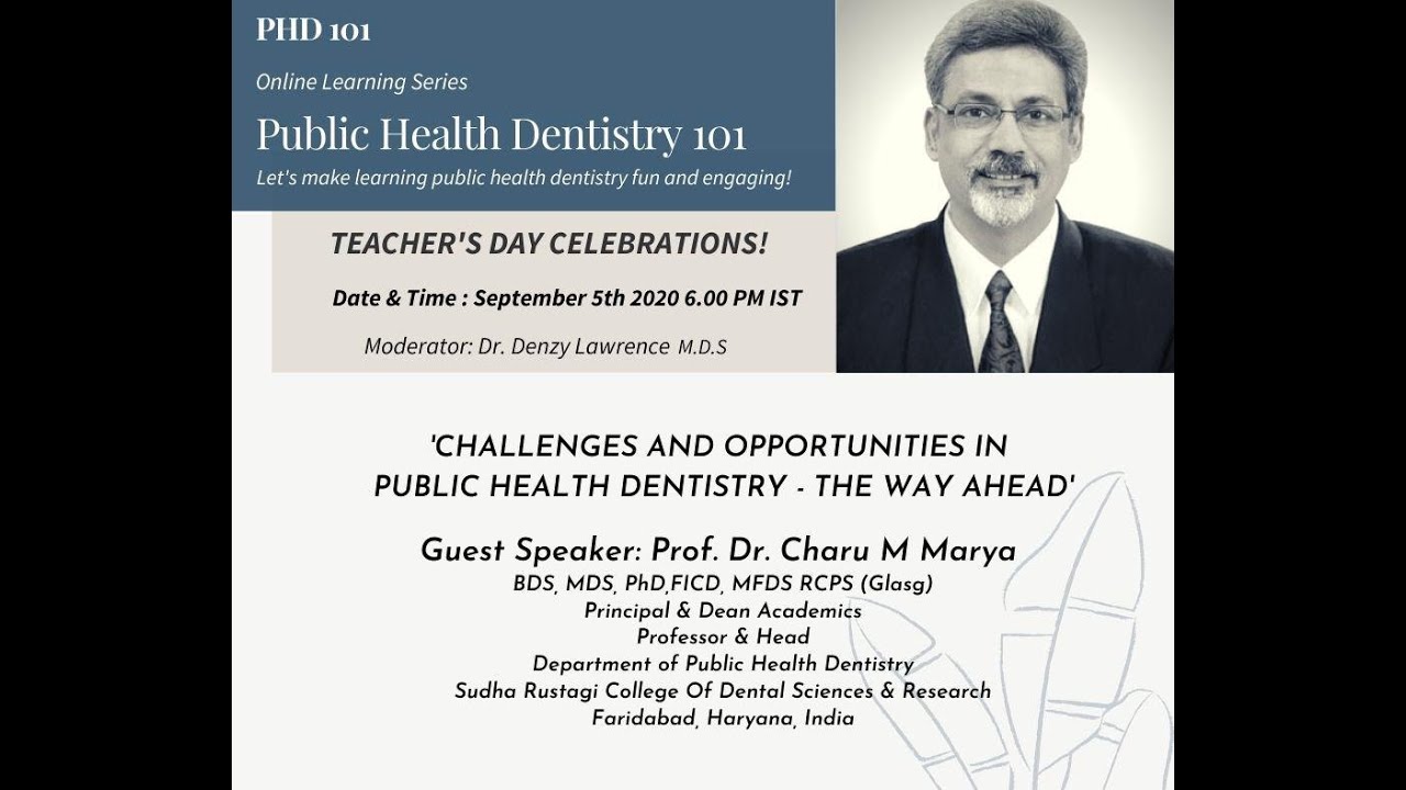 PHD 101 - TEACHER'S DAY SPECIAL WEBINARS (DR. CM MARYA)