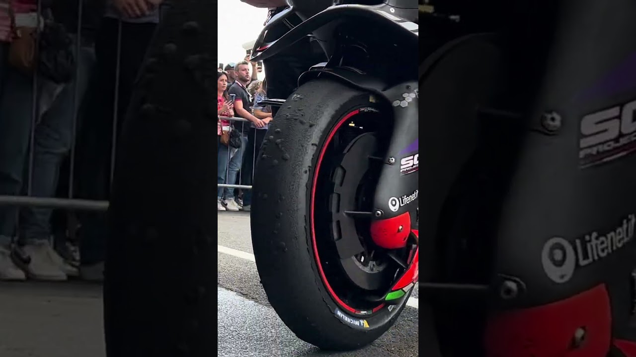 MotoGP 🔥 Aprilia RS-GP 🔥 Slick Tire After Race 🔥 #motogp