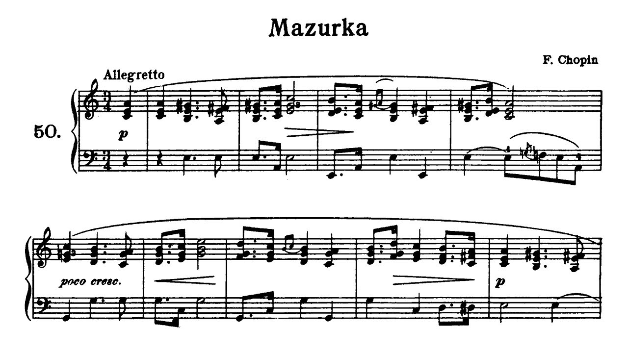 Chopin: Mazurka in A minor (